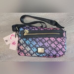 Juicy Couture Multicolor Logo Crossbody Bag New With Tags
